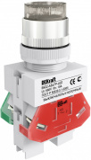 Выкл. кноп. ABLFP D22 LED бел. 24В AC/DC ВK-22