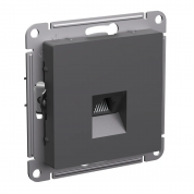 ATLASDESIGN РОЗЕТКА компьютерная RJ45 кат. 5e, механизм, БАЗАЛЬТ