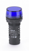 Лампа комм. ADDS D22 LED син.220В AC/DC ЛK-22