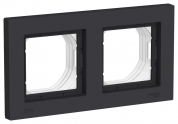ATLASDESIGN AQUA 2-постовая РАМКА, IP44, КАРБОН
