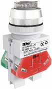 Выкл. кноп. ABLFP D30 БЕЛЫЙ LED 220В ВK-30