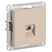 ATLASDESIGN РОЗЕТКА компьютерная RJ45 кат. 6A, механизм, ПЕСОЧНЫЙ