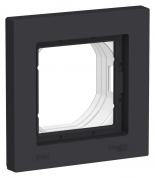 ATLASDESIGN AQUA 1-постовая РАМКА, IP44, КАРБОН