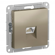 ATLASDESIGN РОЗЕТКА компьютерная RJ45 кат. 5e, механизм, ШАМПАНЬ