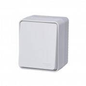 ATLASDESIGN PROFI IP54 О/У 1-клавишный ПЕРЕКЛЮЧАТЕЛЬ, сх.6, 10АХ, БЕЛЫЙ