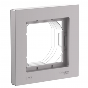ATLASDESIGN AQUA 1-постовая РАМКА, IP44, АЛЮМИНИЙ