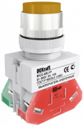 Выкл. кноп. с фикс. ABFP D22 жел. LED 220В ВK-22