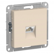 ATLASDESIGN РОЗЕТКА компьютерная RJ45 кат. 5e, механизм, БЕЖЕВЫЙ