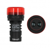 Лампа комм. ADDS D22 LED кр. 24В AC/DC ЛK-22