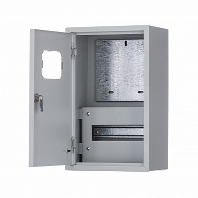 Корпус мет. учетный нав. 400х250х160 1-фазный 9 мод. IP31 ЩРУН-1/9