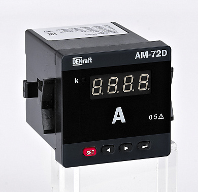 Амперметр цифровой 96x96мм трехфазный, вх 5А, вых DO+RS485, LED-дисплей АМ-96D