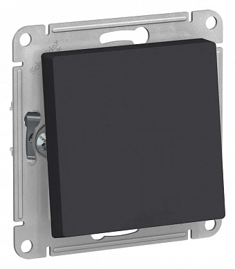 ATLASDESIGN AQUA 1-клавишный ПЕРЕКЛЮЧАТЕЛЬ, IP44, сх.6, 10АХ, механизм, КАРБОН