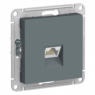 ATLASDESIGN РОЗЕТКА компьютерная RJ45 кат. 6A, механизм, ГРИФЕЛЬ