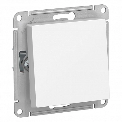 ATLASDESIGN AQUA 1-клавишный ПЕРЕКЛЮЧАТЕЛЬ, IP44, сх.6, 10АХ, механизм, БЕЛЫЙ