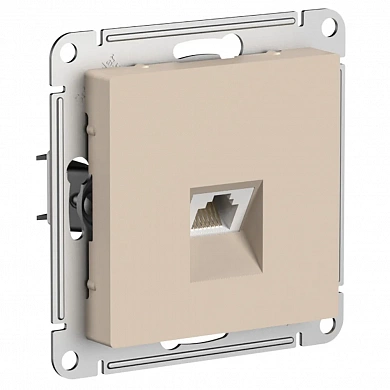 ATLASDESIGN РОЗЕТКА компьютерная RJ45 кат. 5e, механизм, ПЕСОЧНЫЙ