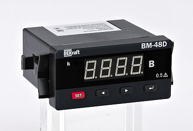 Амперметр цифровой 96x48мм однофазный, вход 1А, LED-дисплей АМ-48D