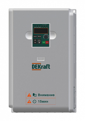 Преобразователь частоты DEKV060-15/18.5кВт 3 фазы 380В с торм. модулем