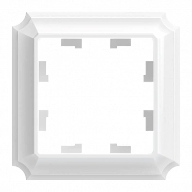 ATLASDESIGN ANTIQUE 1-постовая РАМКА, БЕЛЫЙ