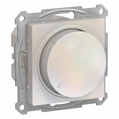 ATLASDESIGN СВЕТОРЕГУЛЯТОР (диммер) поворотно-нажимной, LED, RC, 400Вт, механизм, ЖЕМЧУГ