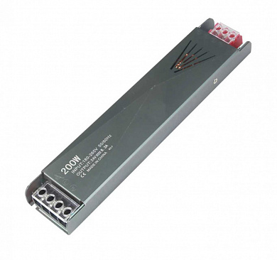 Драйвер для LED ленты 12В IP20 200Вт 16,6А 205x50x24мм Mosvolt