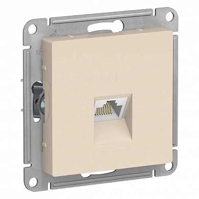 ATLASDESIGN РОЗЕТКА компьютерная RJ45 кат. 5e, механизм, БЕЖЕВЫЙ