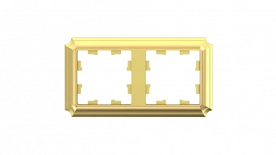 ATLASDESIGN ANTIQUE 2-постовая РАМКА, универсальная, ЗОЛОТО