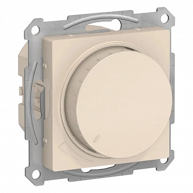 ATLASDESIGN СВЕТОРЕГУЛЯТОР (диммер) поворотно-нажимной, LED, RC, 400Вт, механизм, БЕЖЕВЫЙ