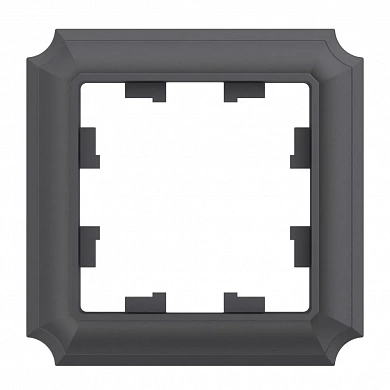 ATLASDESIGN ANTIQUE 1-постовая РАМКА, БАЗАЛЬТ