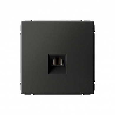 ARTGALLERY РОЗЕТКА компьютерная RJ45, кат. 6A, механизм, БАЗАЛЬТ